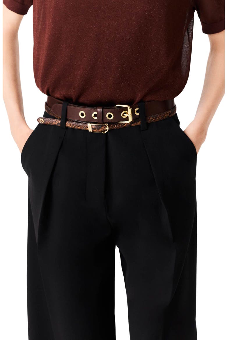 Balloon suit trousers, Alternate, color, Black