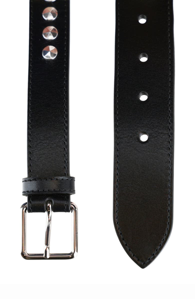 Alexander McQueen Puma Double Studded Leather Belt, Alternate, color, 
