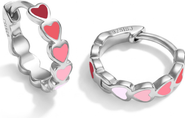 In Season Jewelry Heart Cascade Huggie Hoops