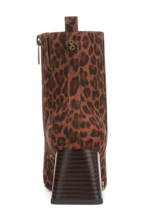 Sam & Libby Yuliana Square Toe Bootie In Brown
