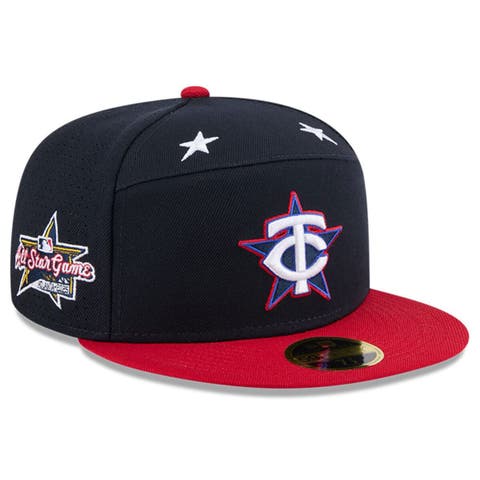Men's New Era Navy/Red  Minnesota Twins 2025 MLB All-Star Game Workout Side Patch 59FIFTY Fitted Hat