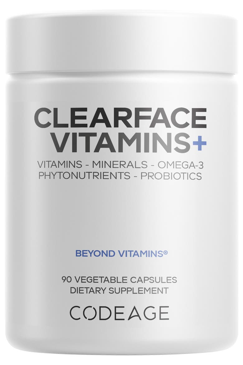 Clearface Pantothenic Acid & Niacin Vitamins Supplement, Main, color, White