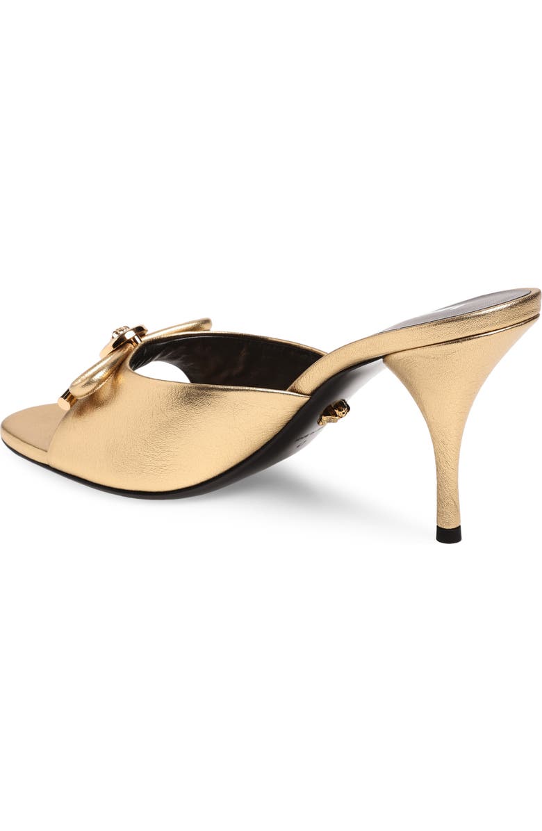 Versace Opera Bow Slide Sandal, Alternate, color, Gold-Versace Gold