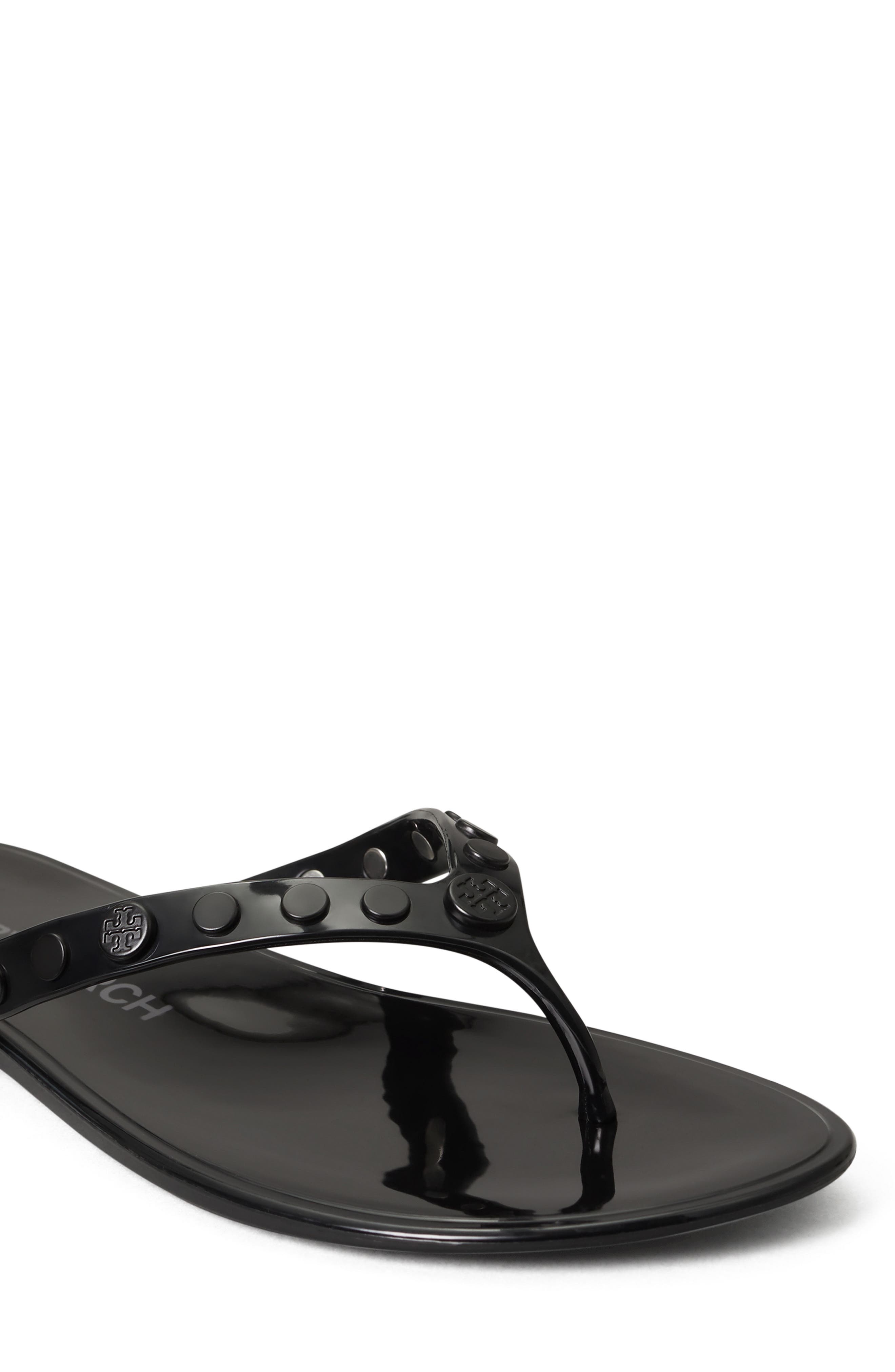 Studded Jelly Flip Flop, Alternate, color, PERFECT BLACK