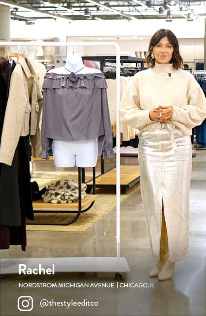 Head Over Heels Rosette Cold Shoulder Halter Top, sales video thumbnail