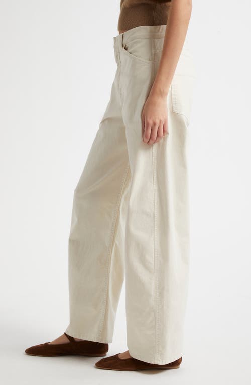 Nili Lotan Tribeca Straight Leg Pants In Stone