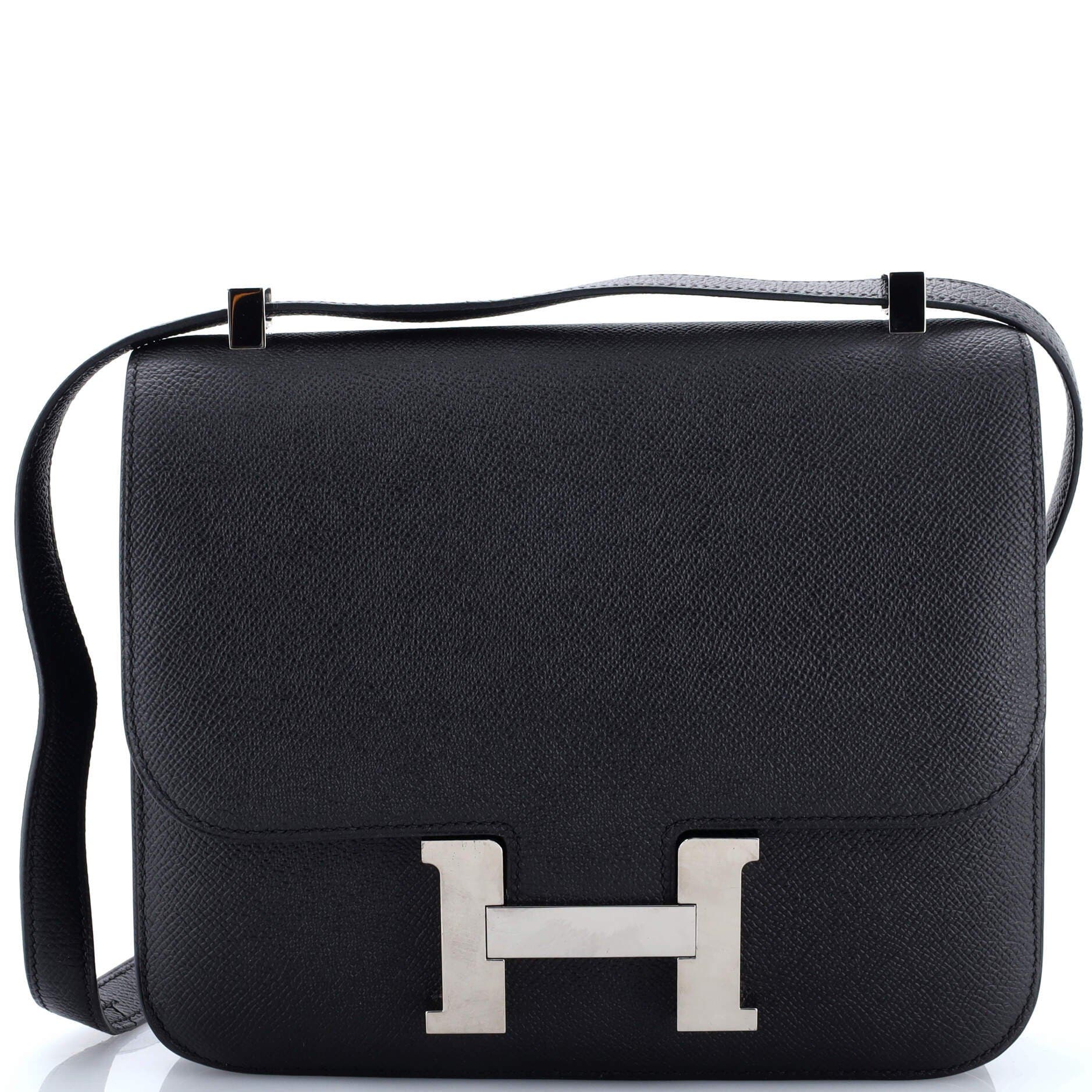 Pre-Owned Hermes Constance Bag Epsom 23, Main, color, Noir