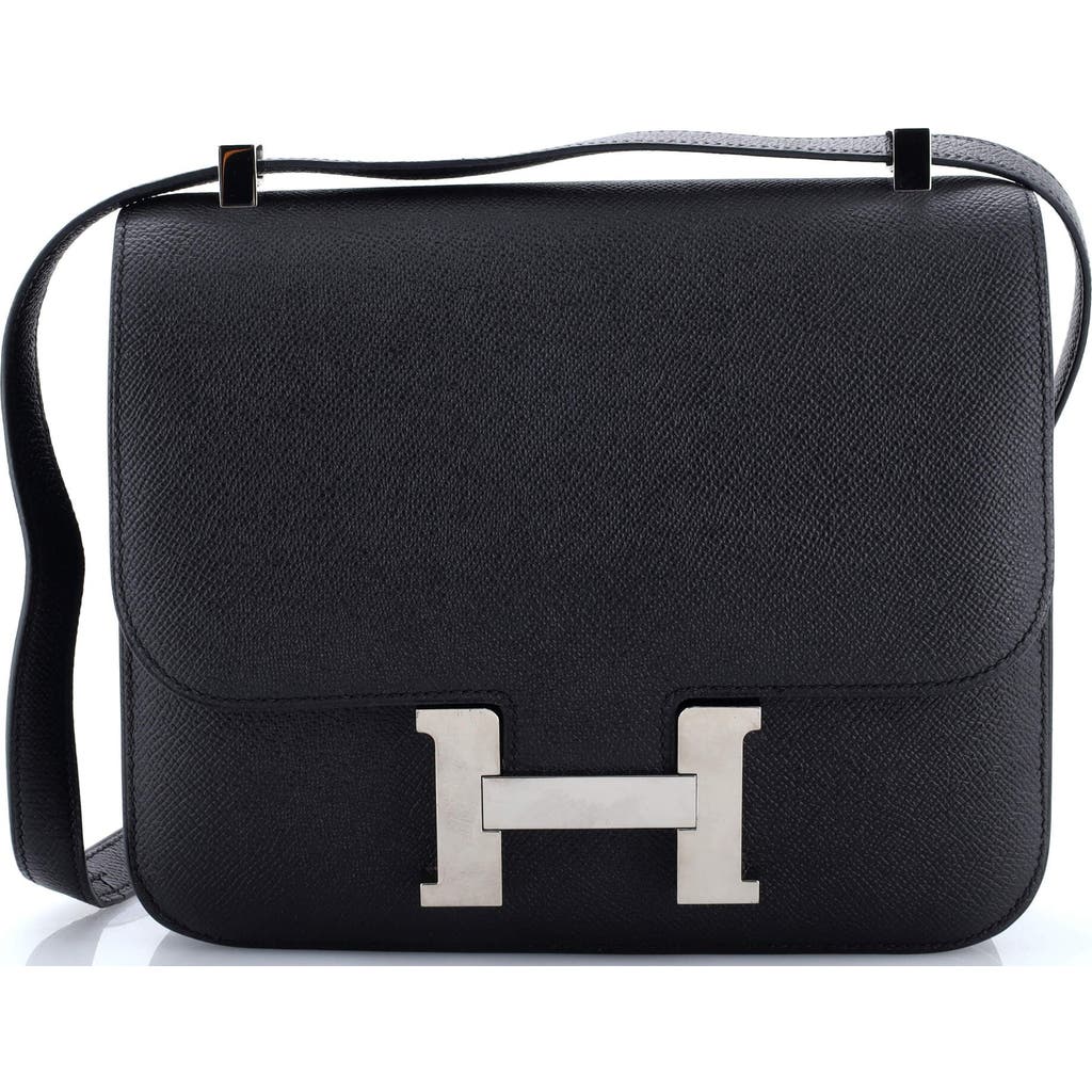 Pre-owned Hermes Hermes Constance Bag Epsom 23 In Black