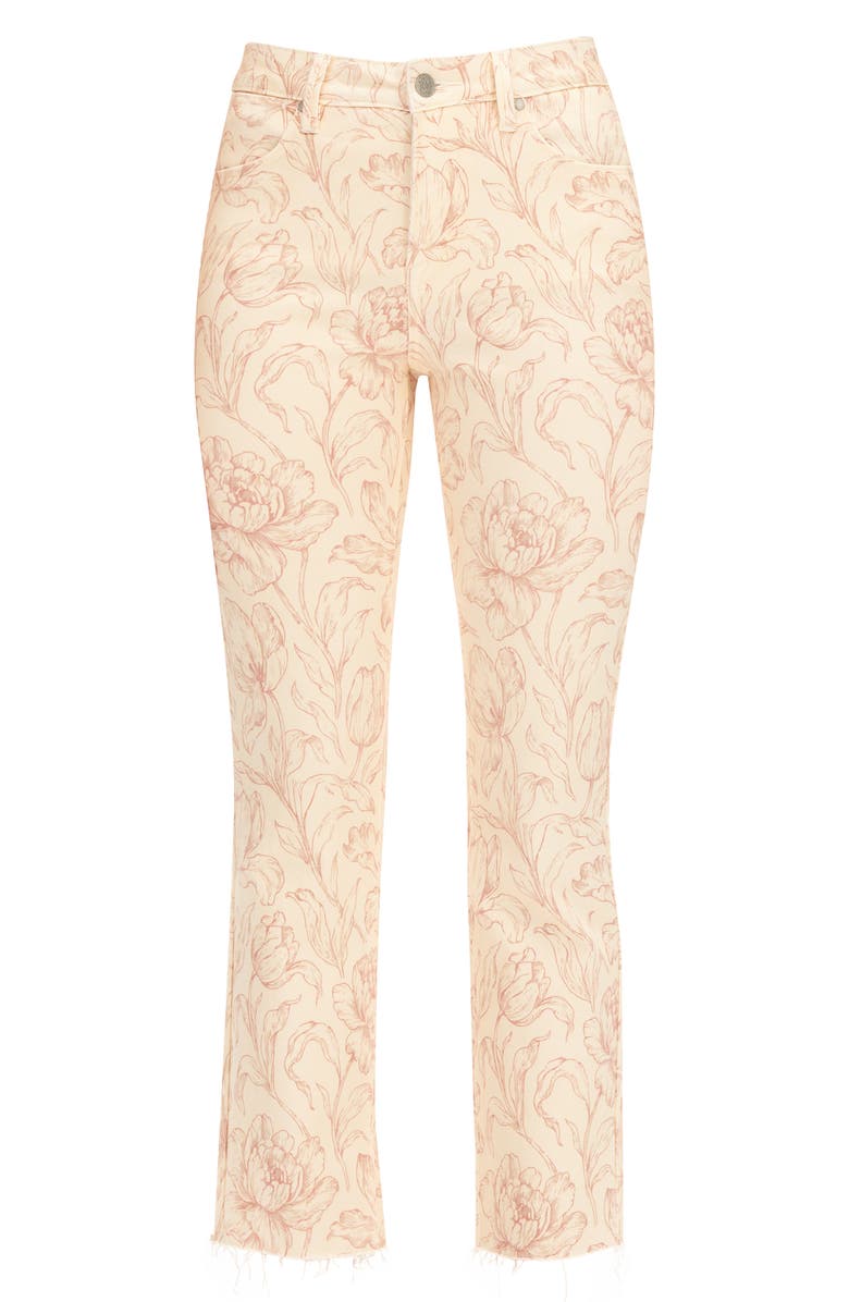 Bayeas Dublin Floral High Waist Straight Leg Jeans, Alternate, color, Blushed Shadows