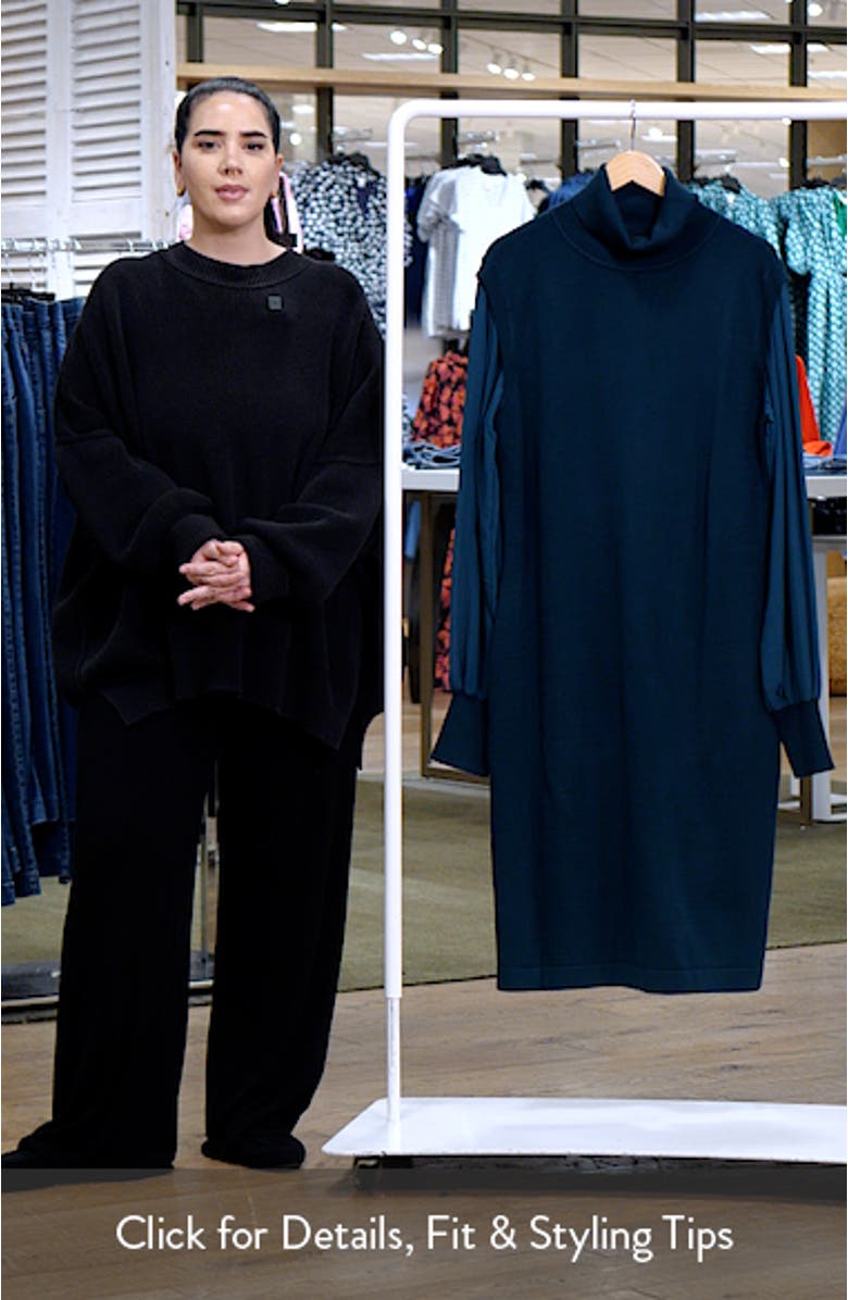 Jaylani Mock Neck Long Sleeve Dress, sales video thumbnail