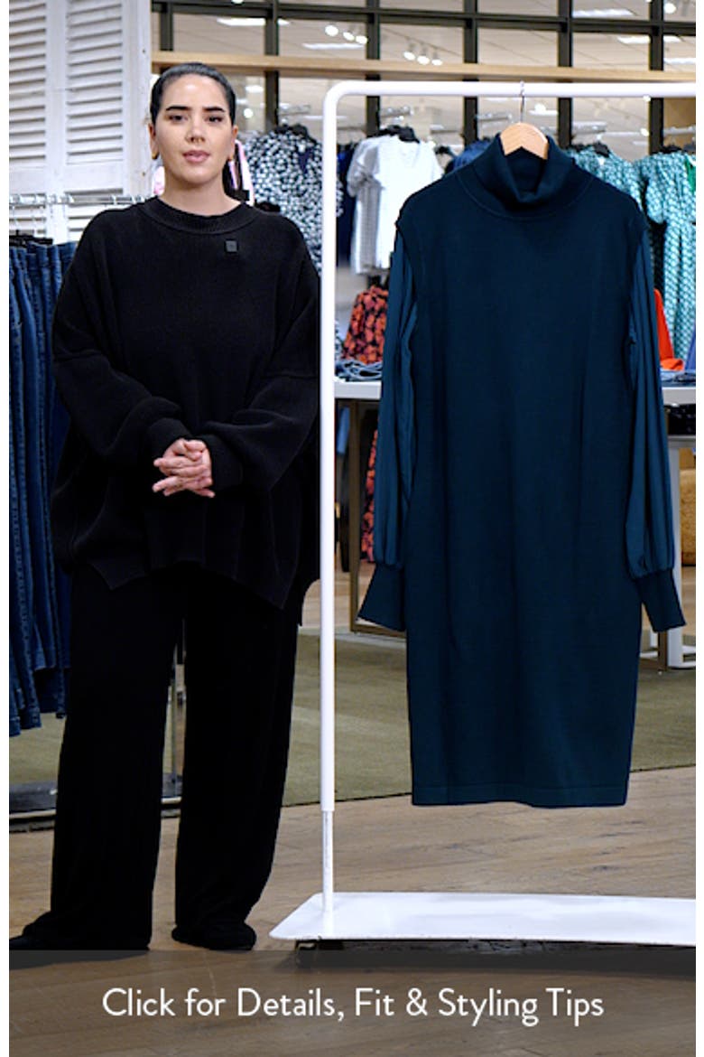 Jaylani Mock Neck Long Sleeve Dress video