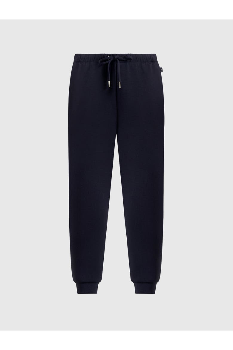 Neoprene Minimal Tapered Fit Cuffed Joggers, Main, color, Navy