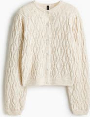 H&M Pointelle-knit Cardigan