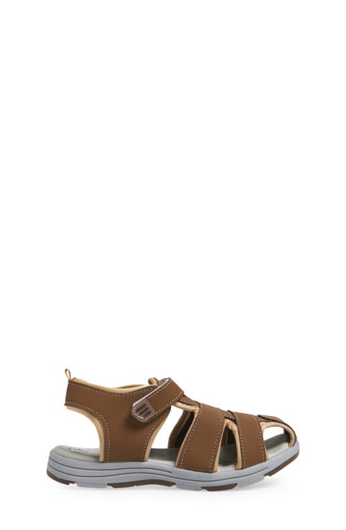 Extreme By Eddie Marc Kids' Solid Woven Sandal In Tan