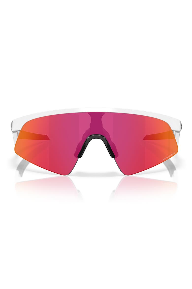 Prizm™ Everyday 28mm Rectangular Sunglasses, Main, color, POLISHED WHITE / PRIZM FIELD