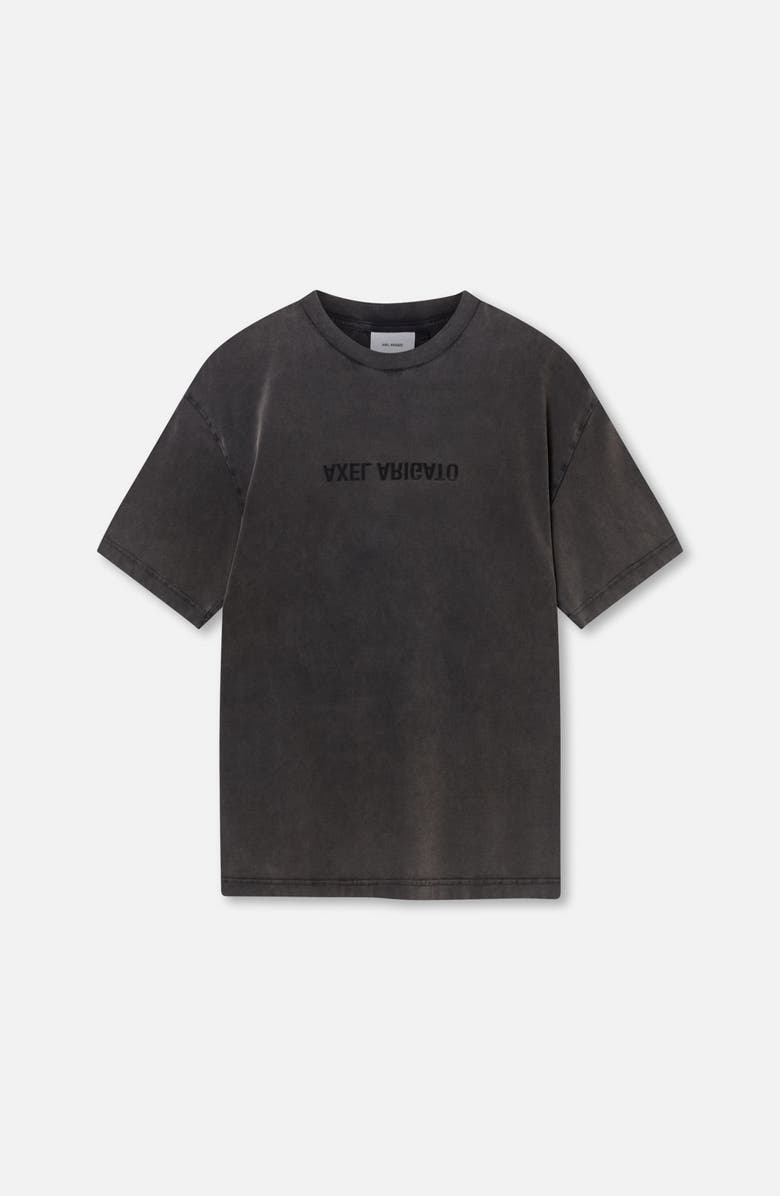Axel Arigato Distort Washed T-Shirt, Main, color, Black