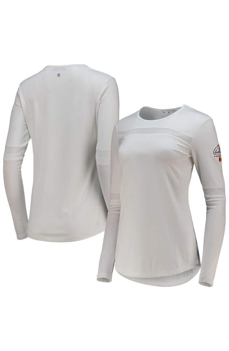 LEVELWEAR Women's Levelwear White Arnold Palmer Invitational Verve Kendall Long Sleeve T-Shirt, Main, color, 