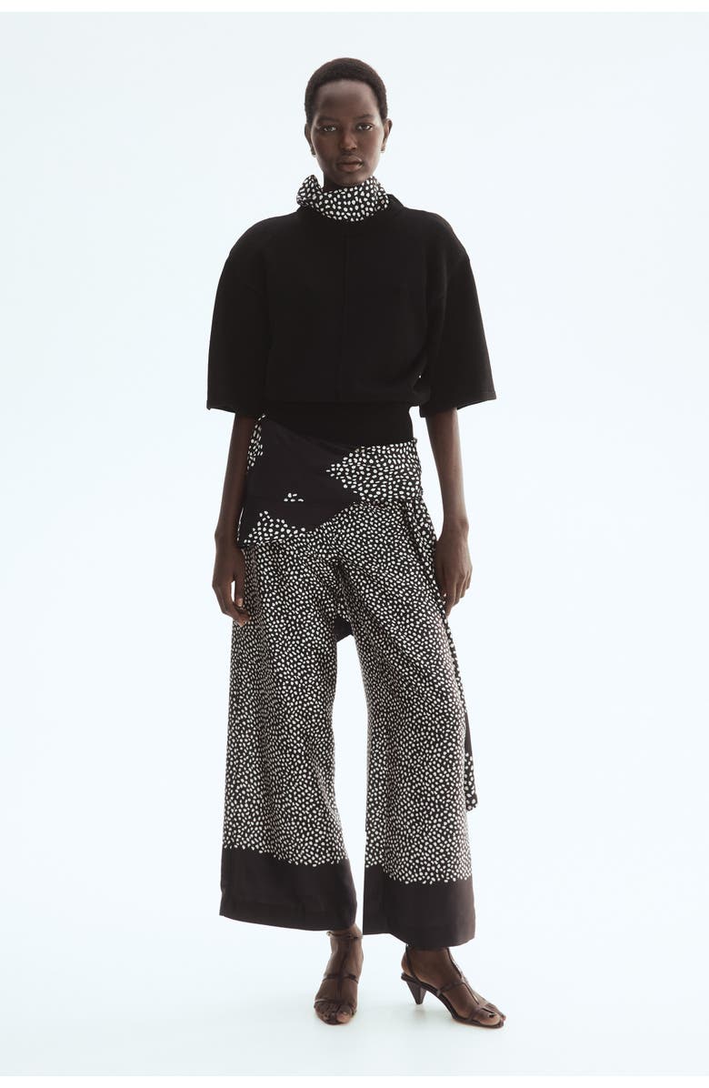 H&M Knitted Top, Alternate, color, Black