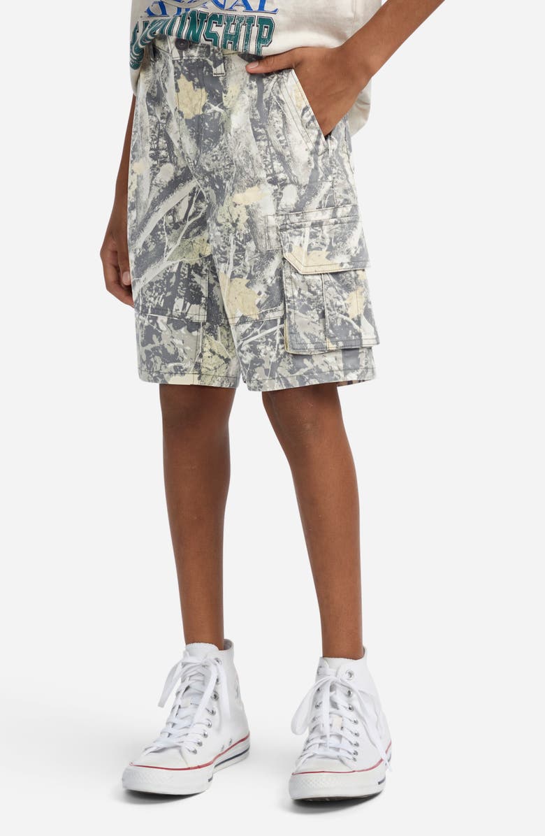 abercrombie kids Kids' Baggy Cargo Shorts, Alternate, color, Anf Medium Camo