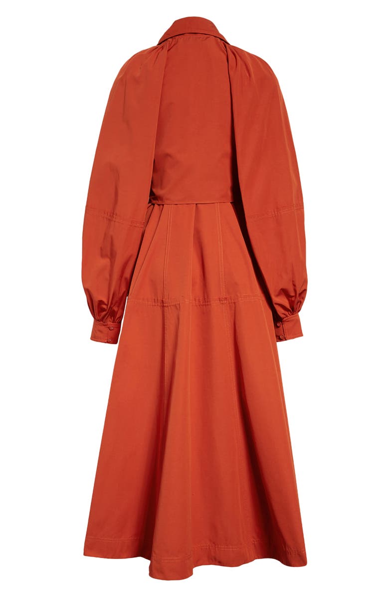 Aje Interlace Convertible Trench Dress, Alternate, color, 