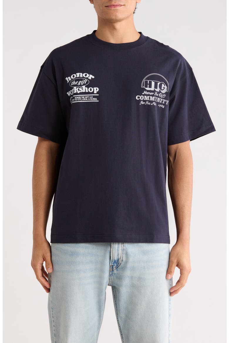 Workshop Graphic T-Shirt, Main, color, NAVY