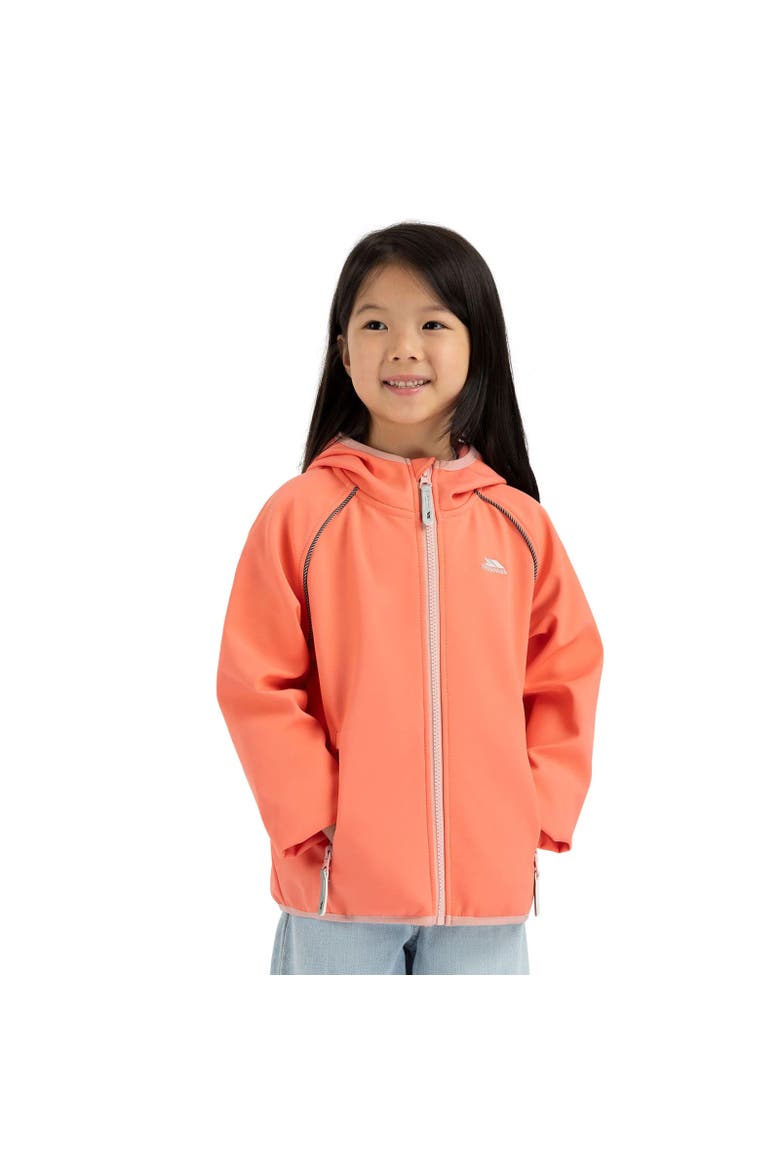 Childrens/Kids Belmoon Soft Shell Jacket, Alternate, color, Soft Orange