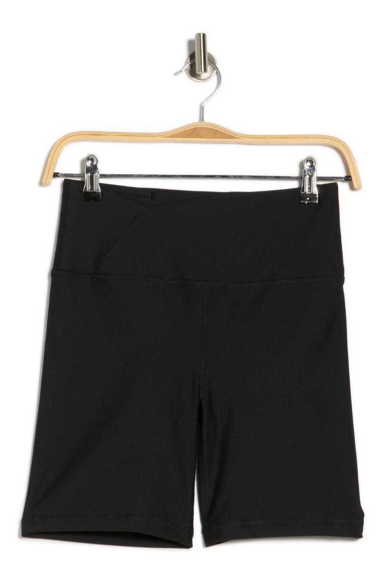 WonderLink Nola Rib Bike Shorts, Alternate, color, BLACK