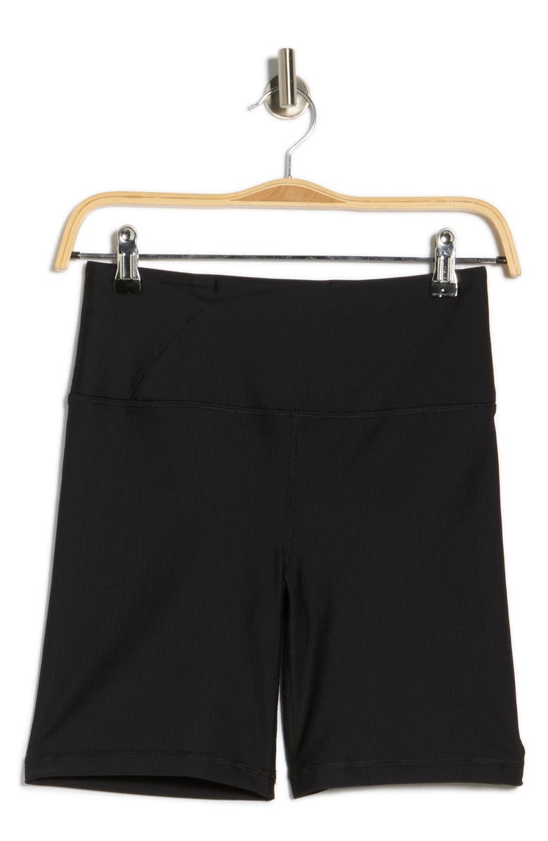 YOGALICIOUS WonderLink Nola Rib Bike Shorts, Alternate, color, Black