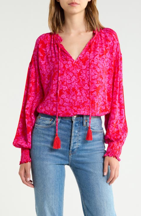 Weylin Split Neck Top