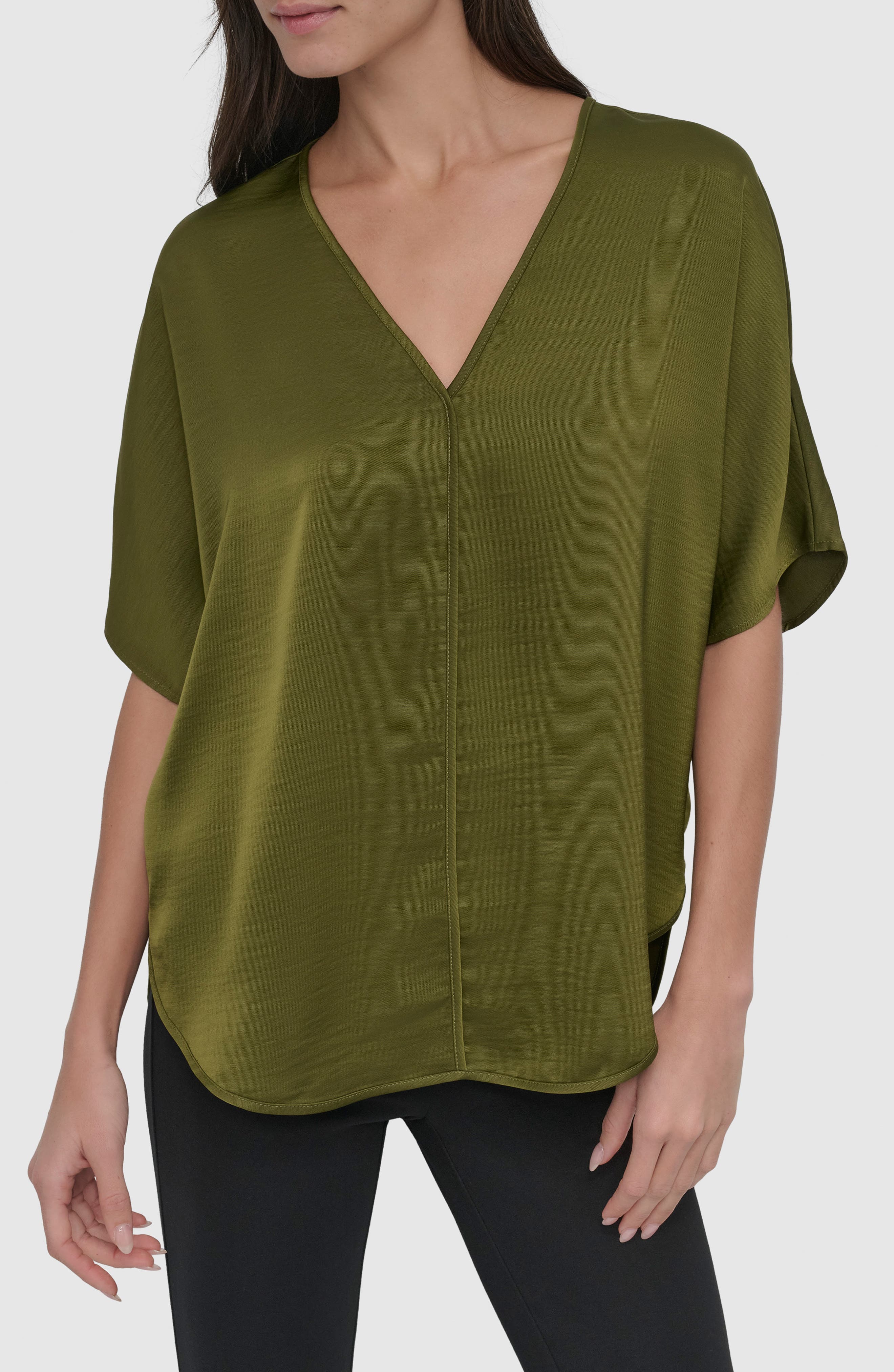 Short Sleeve Woven Top - image 5