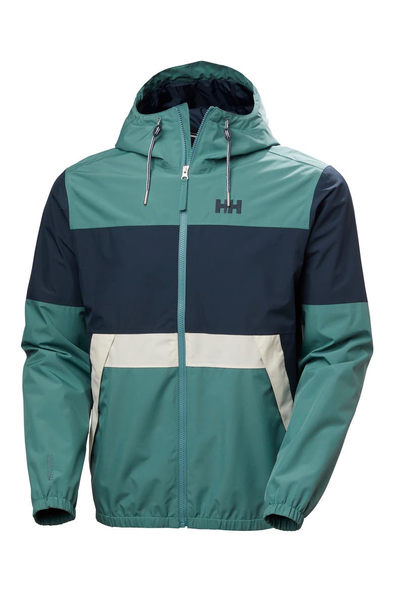 Koster Waterproof Rain Jacket, Alternate, color, OPAL GREEN