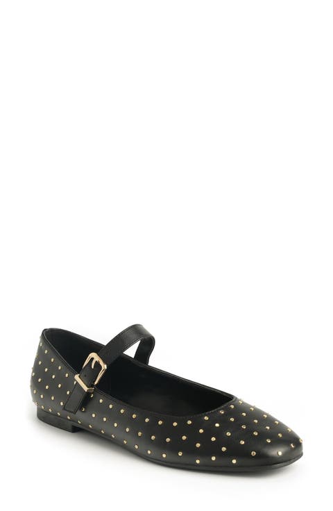 Lavonna Studded Mary Jane Flat (Women)