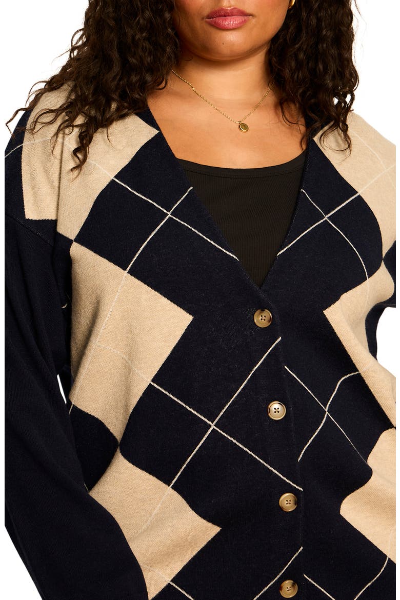 Arden Argyle Cardigan, Alternate, color, LOMA ARGYLE BLUE