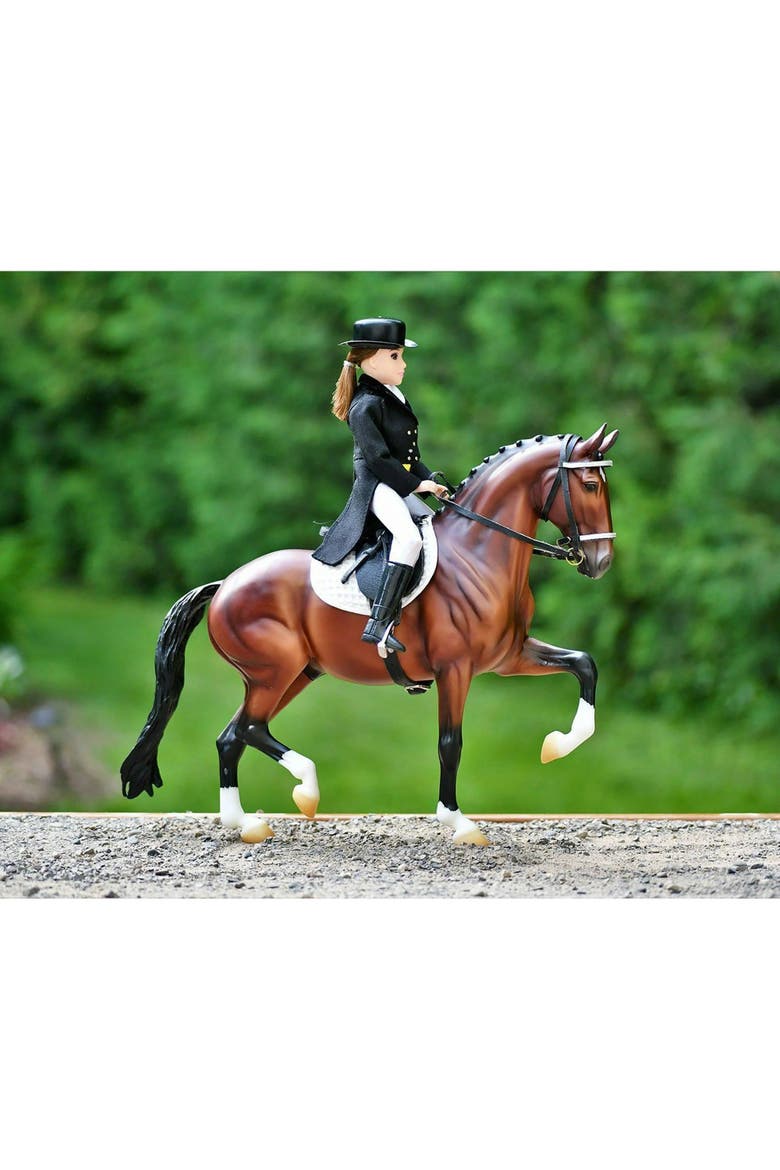 Traditonal Megan Dressage Horse Rider 8" Toy Figure, Alternate, color, Multicolored