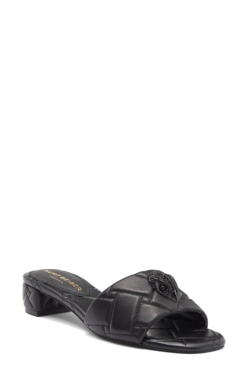 KURT GEIGER KURT GEIGER LONDON KENSINGTON QUILTED SLIDE SANDAL