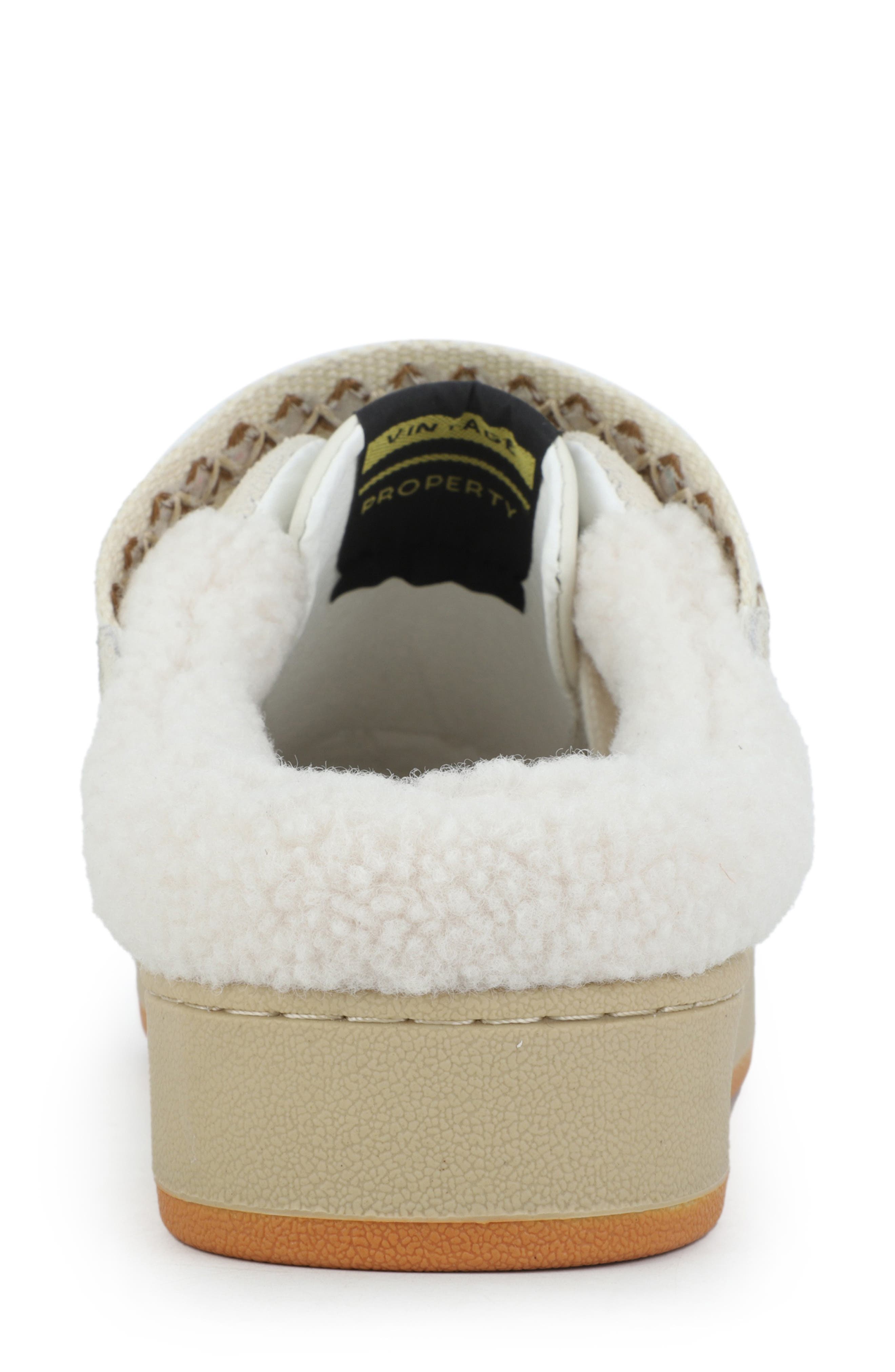 Vintage Havana Baller Faux-Fur Lined Sneaker Mule, Alternate, color, Off White/ Grey/ Chestnut