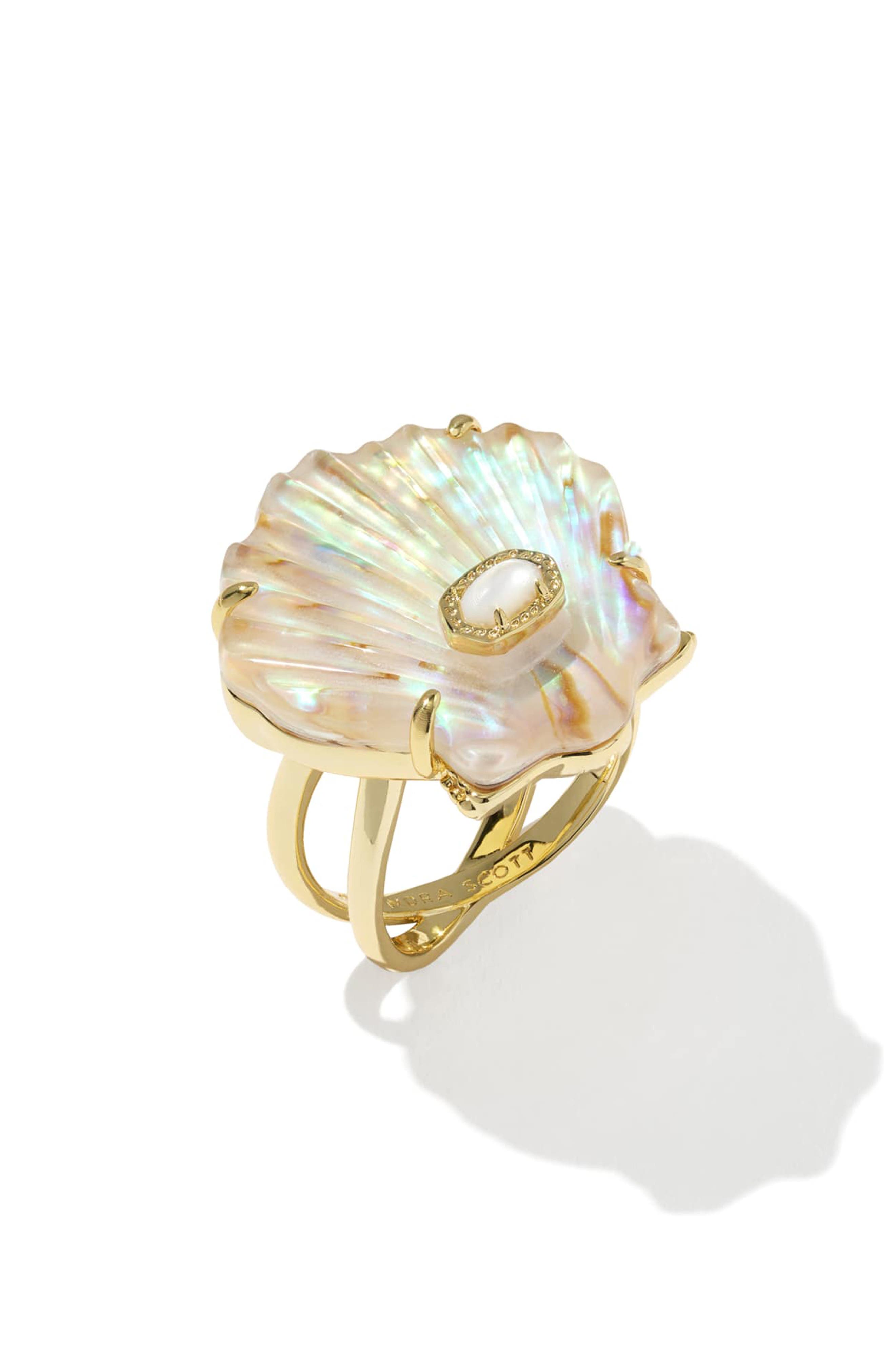 selected GOLD IRIDESCENT ABALONE