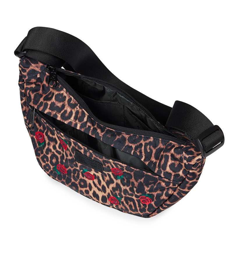 Jansport Unphased Crossbody Small FX, Alternate, color, Leopard Rose