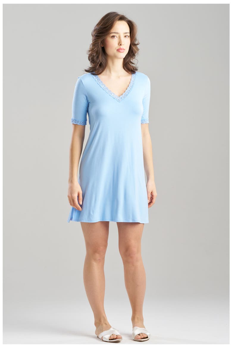 Feathers Essentials Jersey Knit, Main, color, Blue Jay