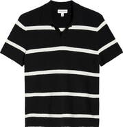 Nordstrom Johnny Collar Short Sleeve Bouclé Sweater Polo