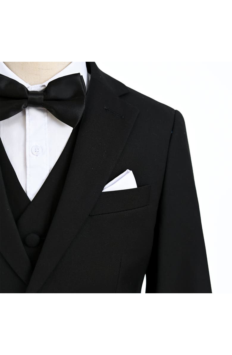 MOUSTACHE Peak Lapel Tuxedo Set, Alternate, color, Black