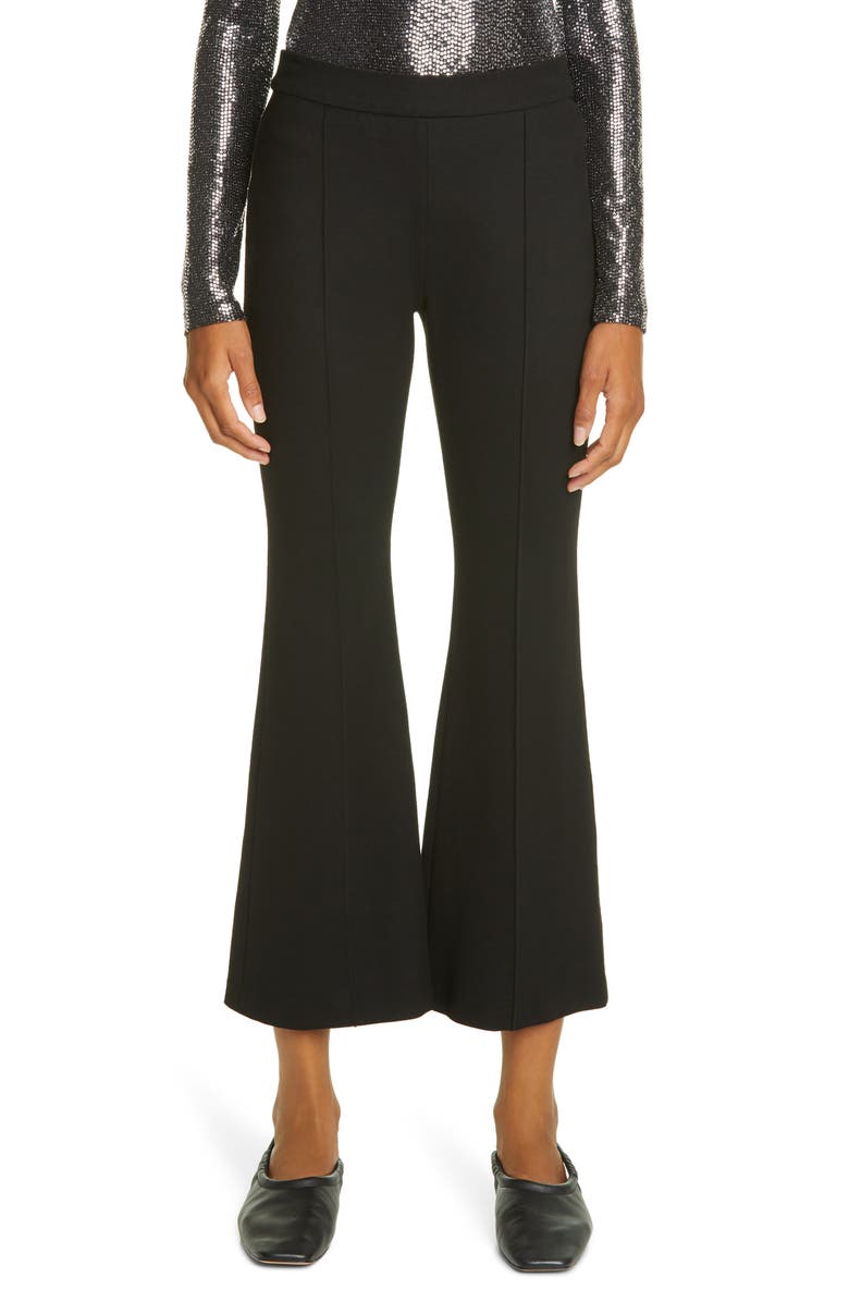 Rosetta Getty Crop Flare Knit Pants, Main, color, 