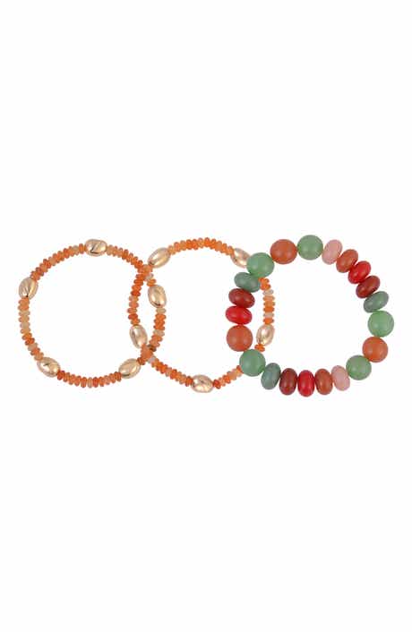 Rachel Roy Set of 3 Aventurine Beaded Stretch Bracelets