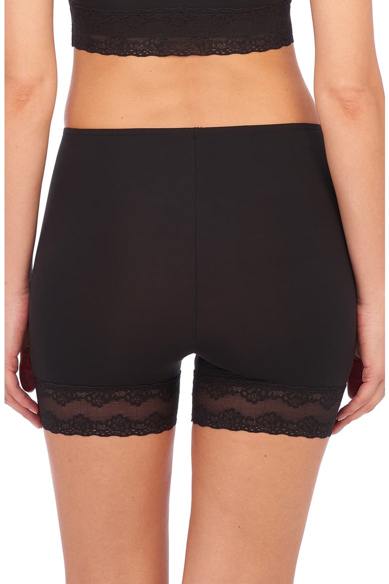 Bliss Perfection 2-Pack Lace Trim Shorts, Alternate, color, BLACK