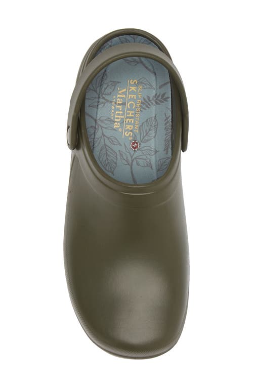 Skechers X Martha Stewart Riverbound Garden Days Clog In Olive