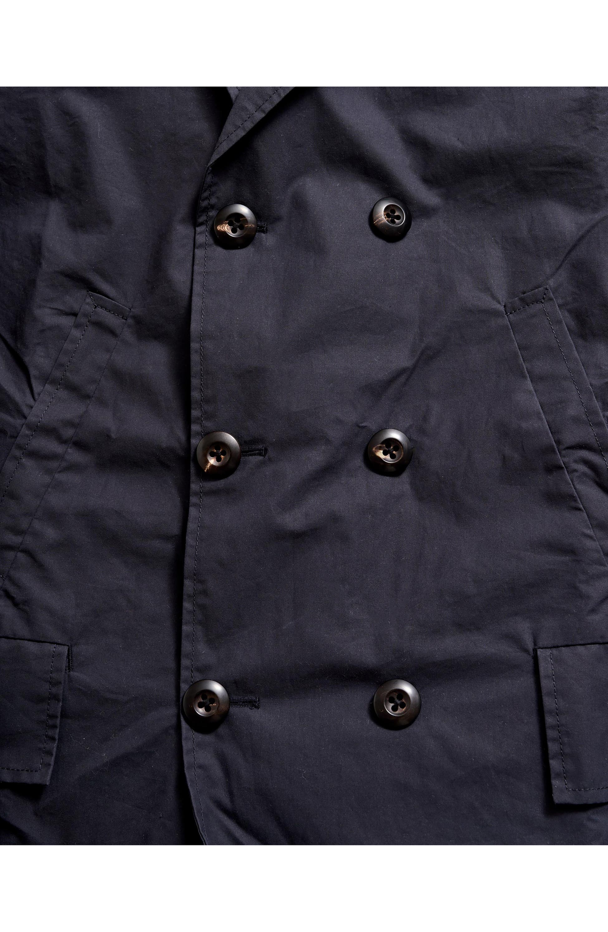 Water Repellent Wax Cotton Peacoat