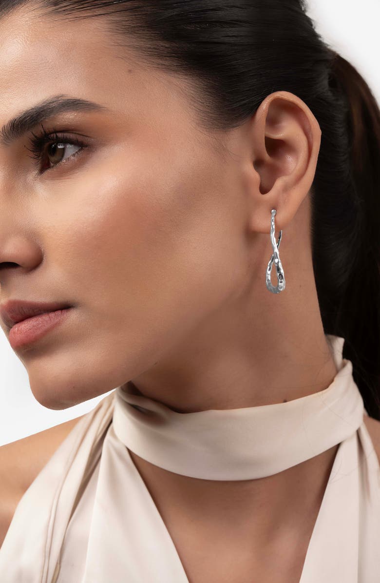 NAVEDA Raya Hoop Earrings, Alternate, color, 