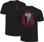IMAGE ONE Men's Black Alabama Crimson Tide Father's Day Mascot Overlay T-Shirt