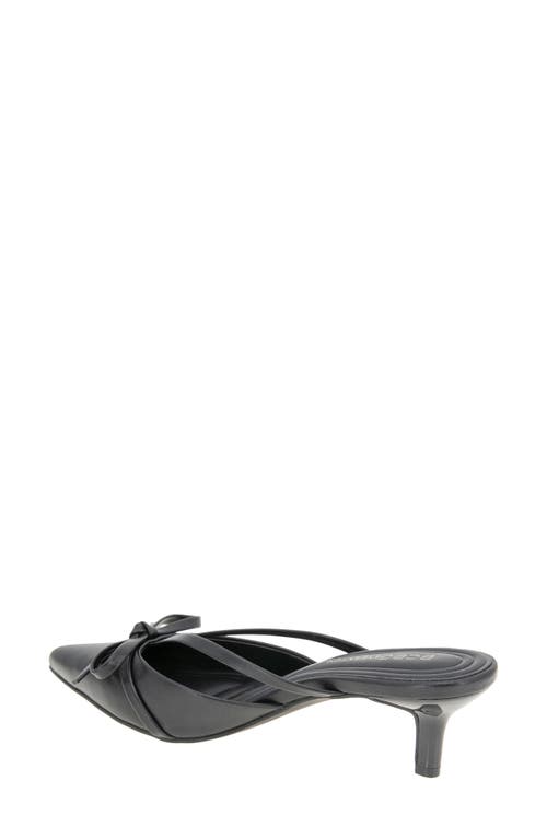Bcbg Deen Pointed Toe Kitten Heel Mule In Black