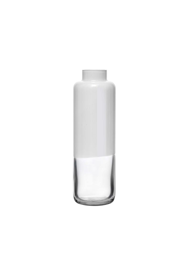 Magnolia Vase S, Main, color, White Top, Clear bottom